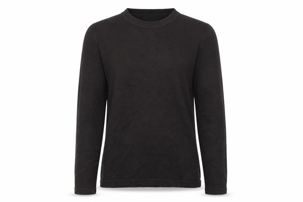 Front view of Marks & Spencer women’s black jumper, size UK 12