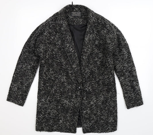 New Look Womens Grey   Jacket Blazer Size 8