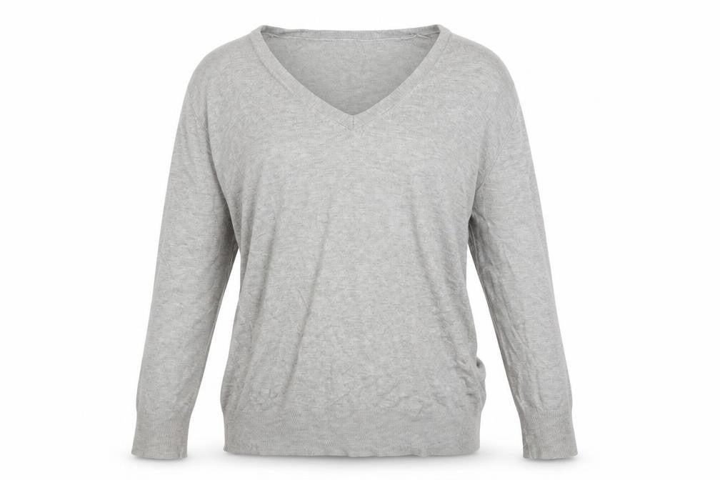 Front view of intution women’s grey jumper, size UK 14