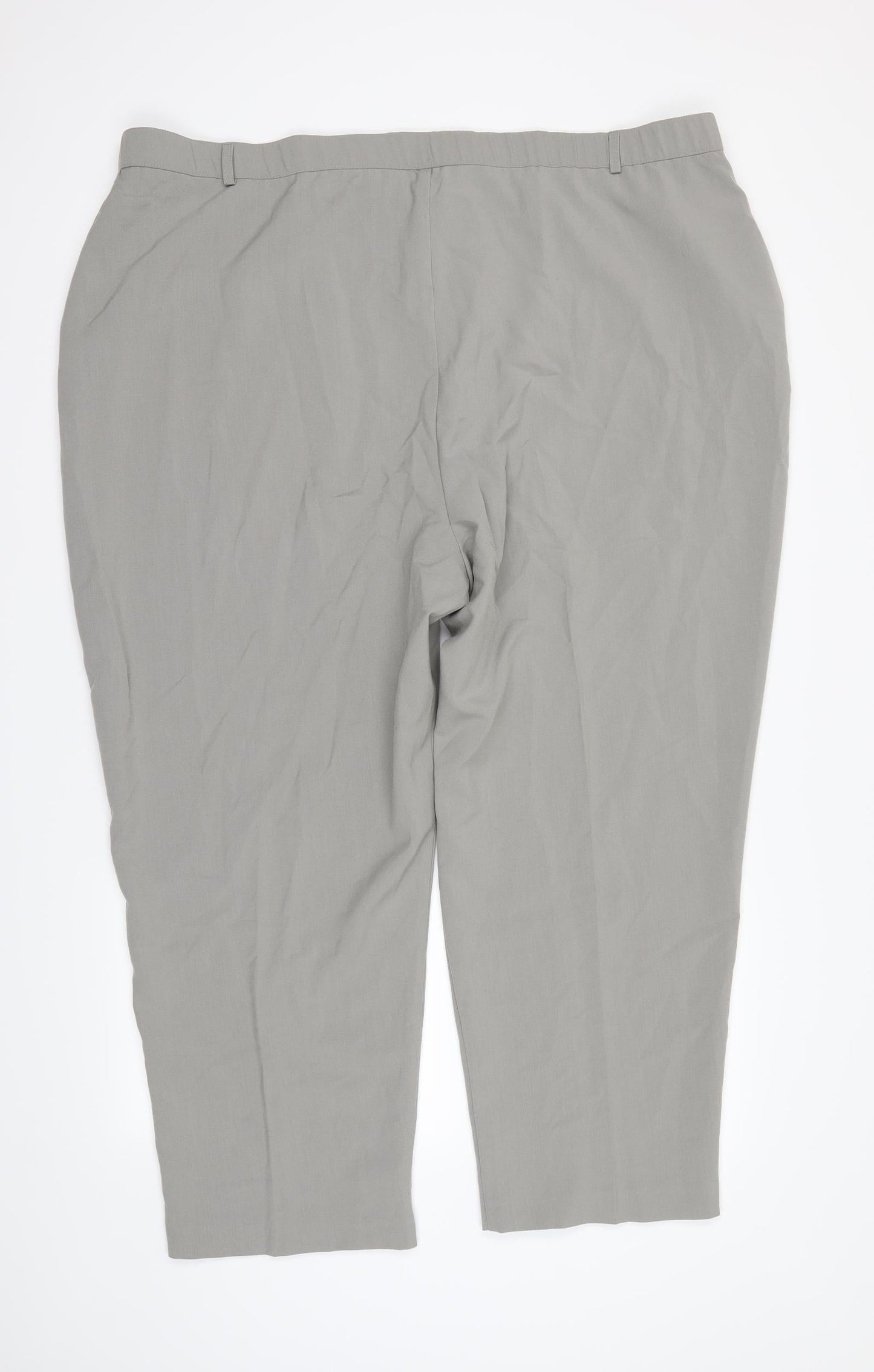 Slimma Mens Grey   Dress Pants Trousers Size 24 L24 in