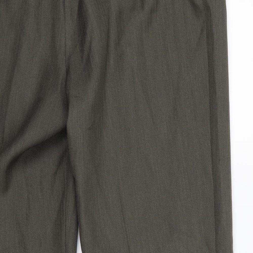 M&S  Womens Brown   Dress Pants Trousers Size 14 L29 in