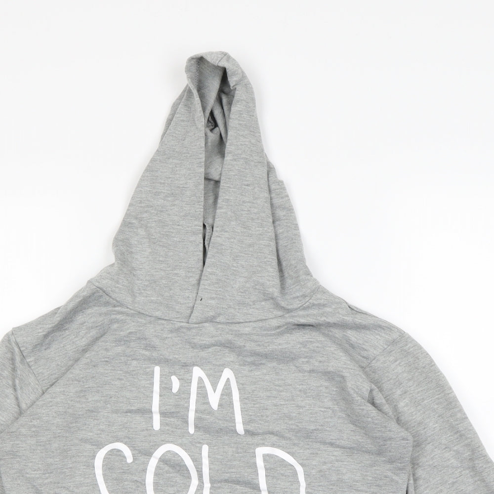 Preworn Womens Grey   Pullover Hoodie Size S