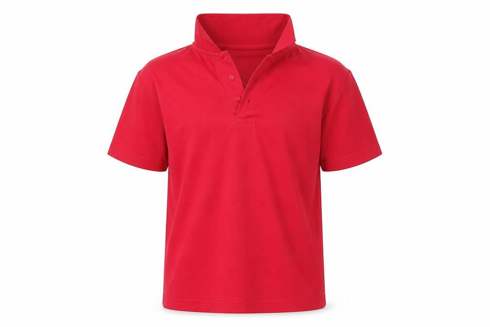 woodbank Boys Red   Basic Polo Size 13 Years