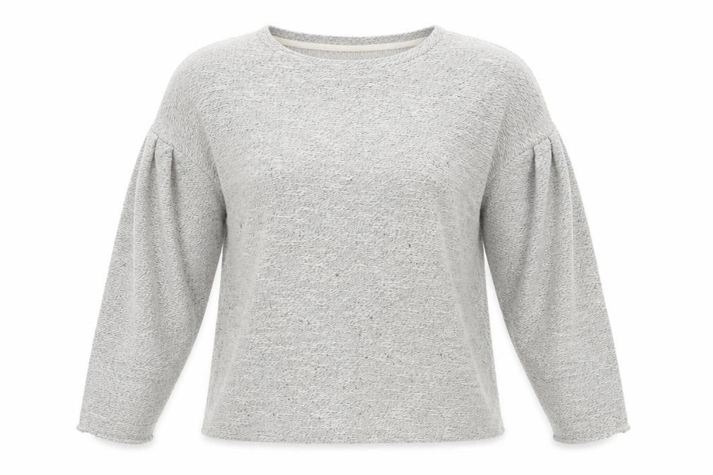 Front view of New Look women’s grey basic t-shirt, size S