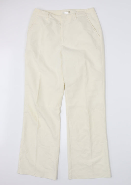 Preworn Womens Ivory   Trousers  Size 10 L30 in