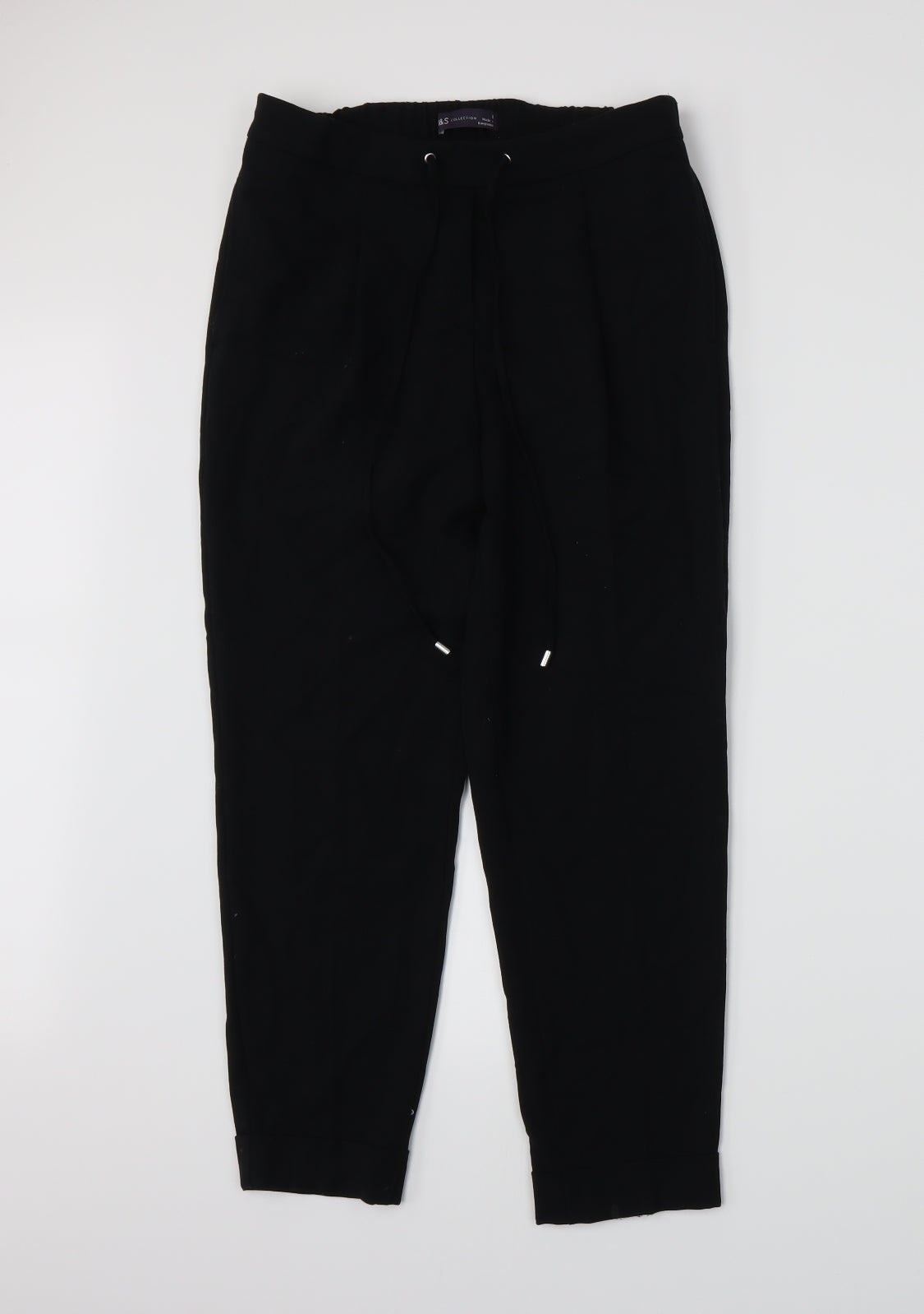 Marks and Spencer Womens Black   Trousers  Size 8 L24 in