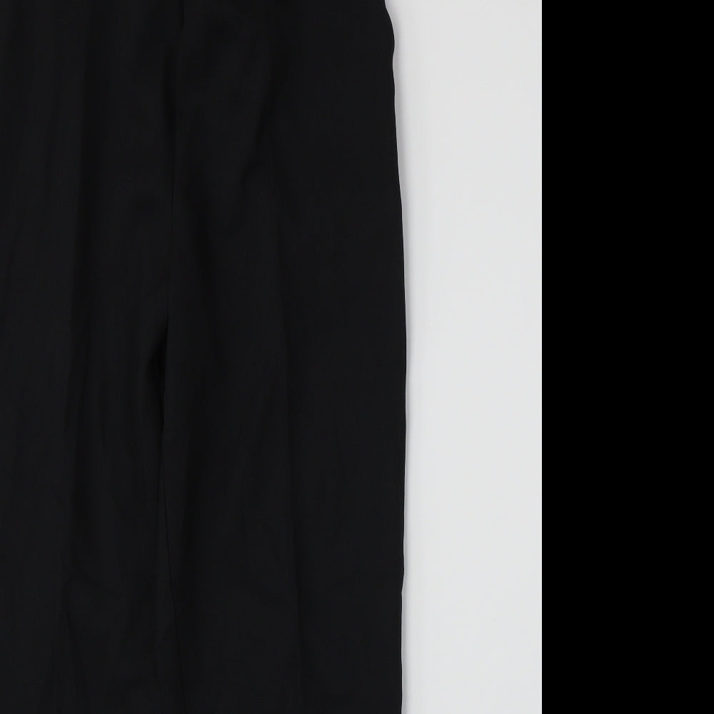 Preworn Womens Black   Trousers  Size 16 L27 in