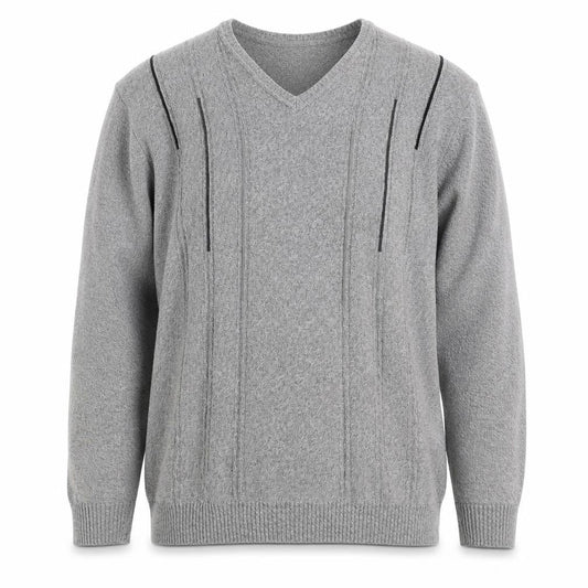 Greenwoods Mens Grey  Knit Pullover Jumper Size M