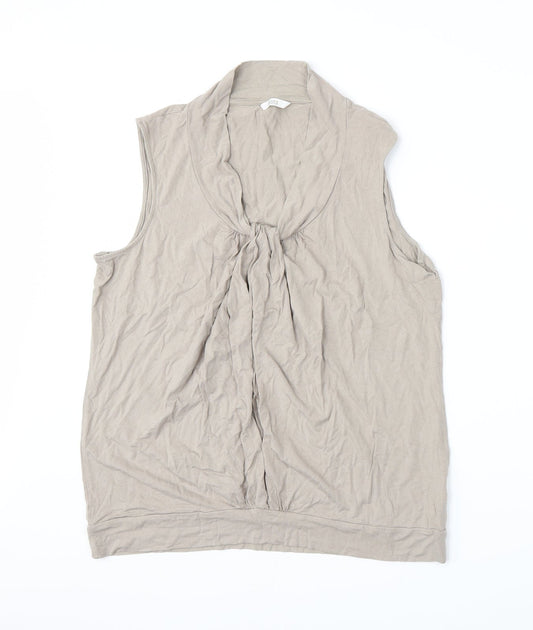 Marks and Spencer Womens Beige   Basic Tank Size 18