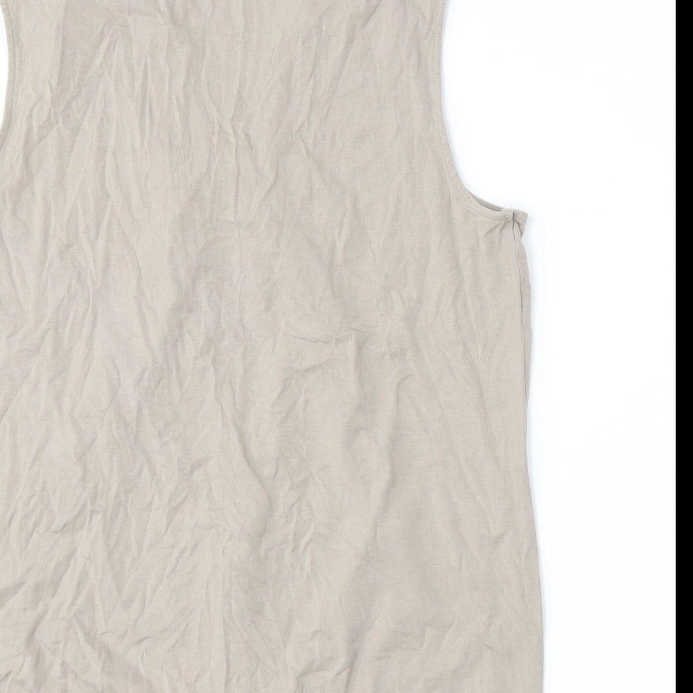 Marks and Spencer Womens Beige   Basic Tank Size 18