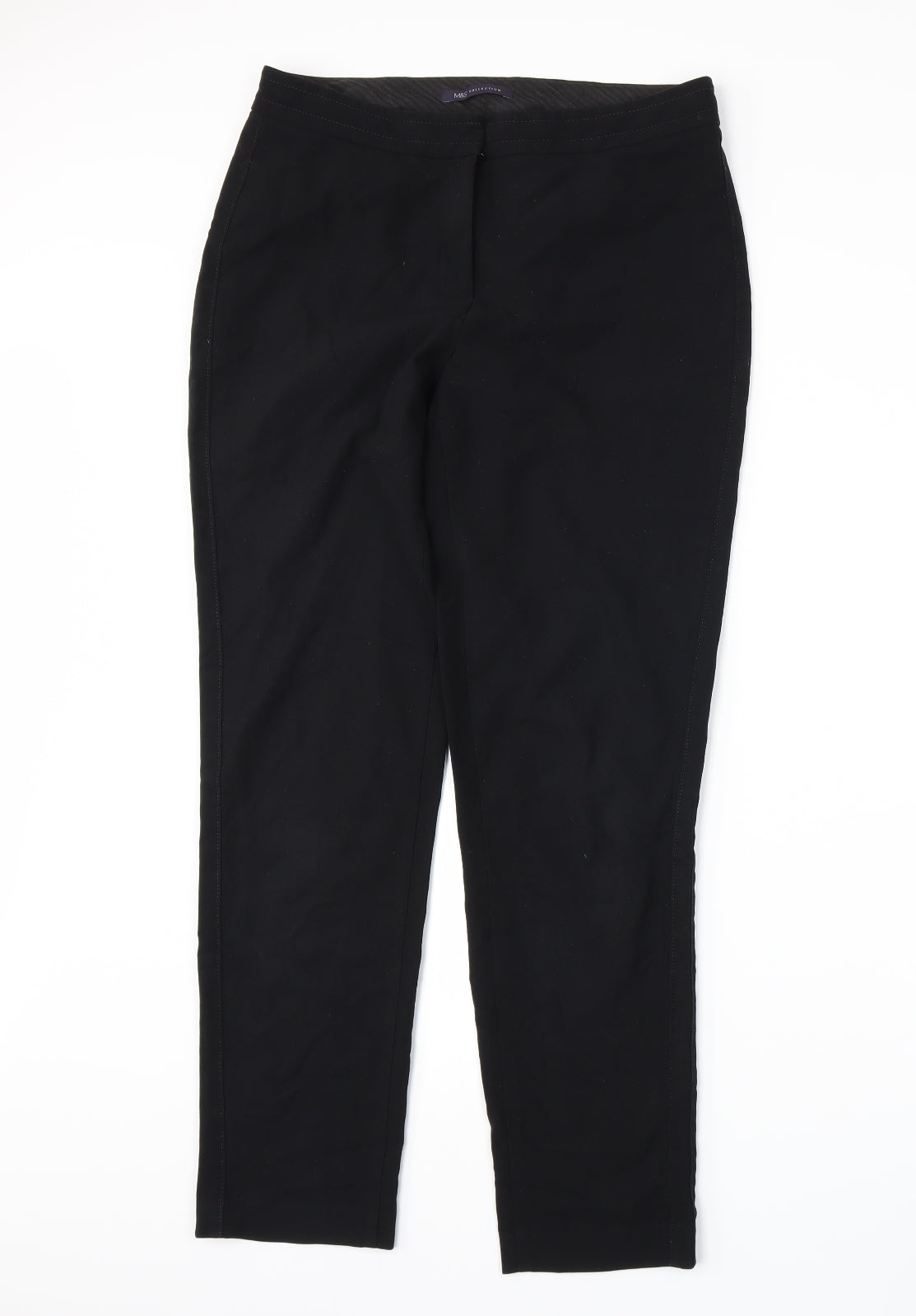 Marks and Spencer Womens Black   Trousers  Size 10 L28 in