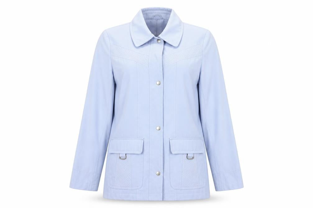 EWM Womens Blue   Overcoat Coat Size 10