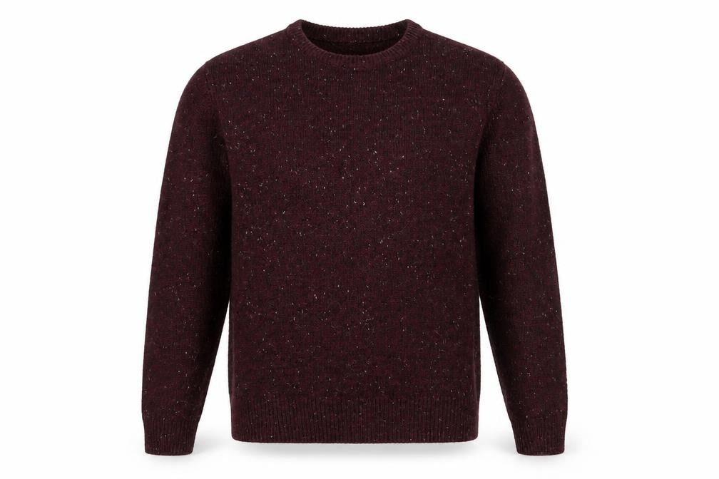 Front view of Cedarwood State men’s purple jumper, size M