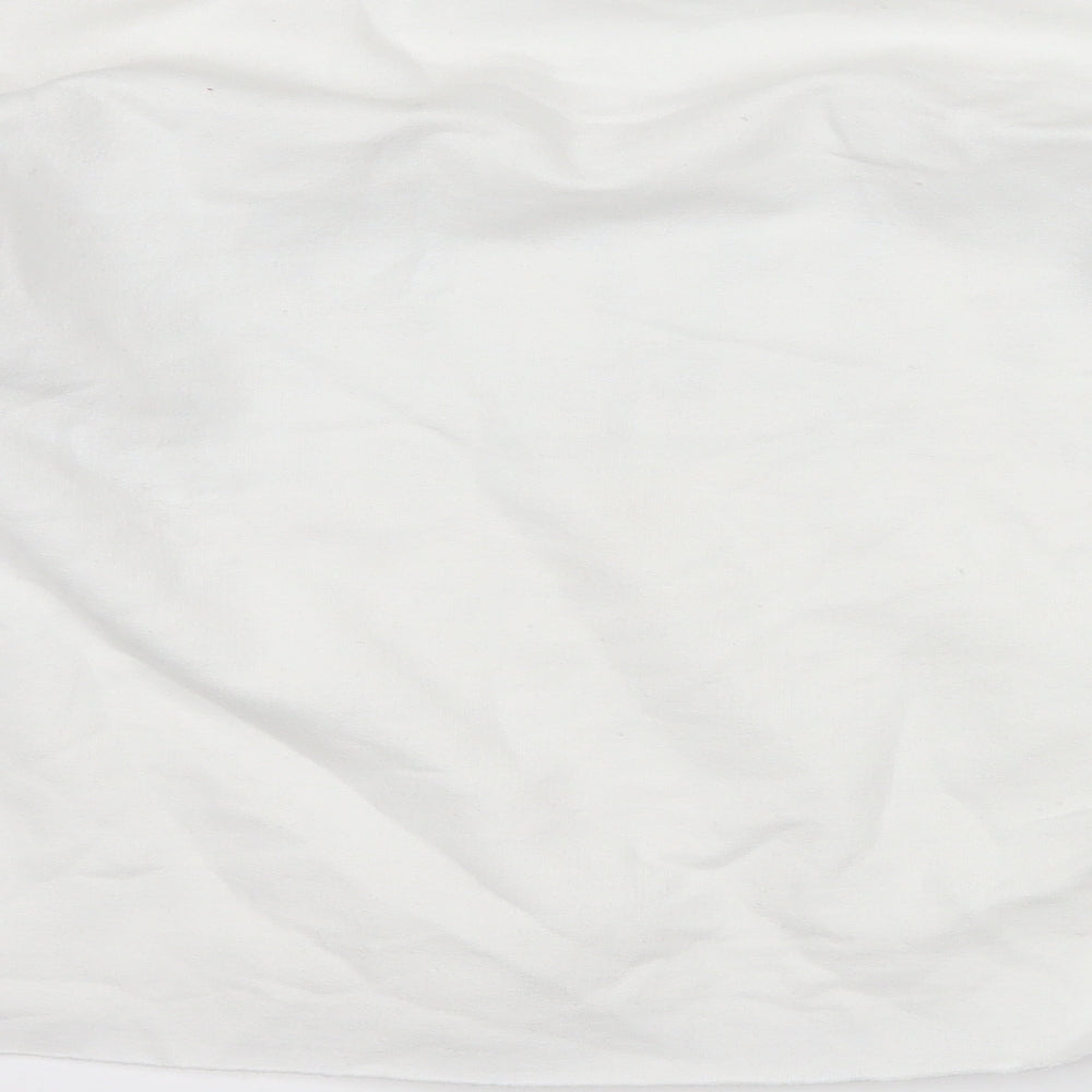 Miss Selfridge Womens White   Pullover Sweatshirt Size S  - slogan