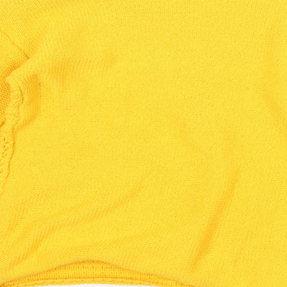 Papaya Womens Yellow   Pullover Jumper Size S