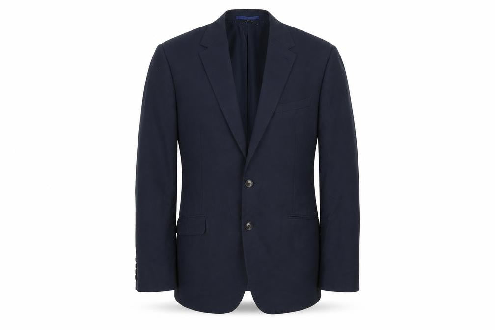 Front view of Marks & Spencer men’s blue jacket suit jacket, size 38