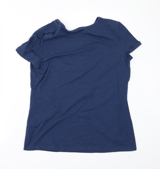 Charter Club Womens Blue   Basic T-Shirt Size M