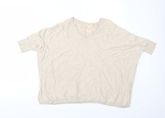 Sweet Romeo Womens Beige   Pullover Jumper Size S