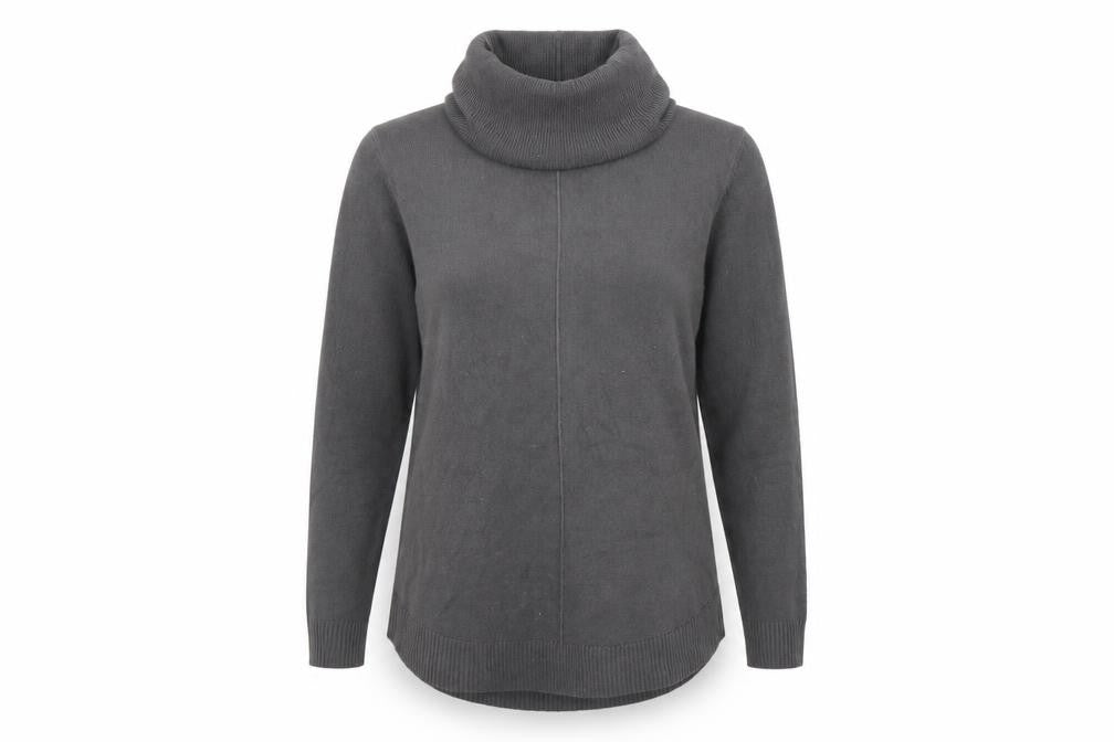 Bassini Womens Grey   Pullover Jumper Size M
