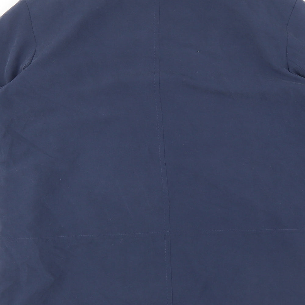 Eleganze Womens Blue   Overcoat Jacket Size 10