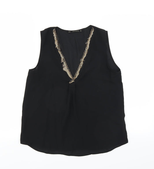 Zara Womens Black   Basic Blouse Size S