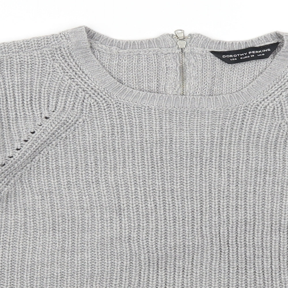 Dorothy Perkins Womens Grey   Pullover Jumper Size 10