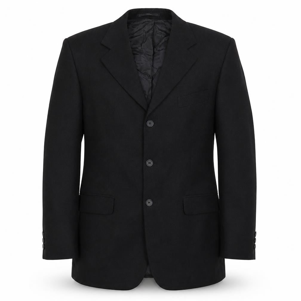 Front view of Johnathan Adams men’s grey jacket suit jacket, size 40