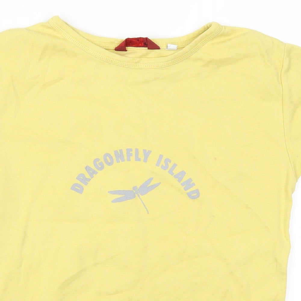 Lee Cooper Womens Yellow   Basic T-Shirt Size S  - Dragonfly Island