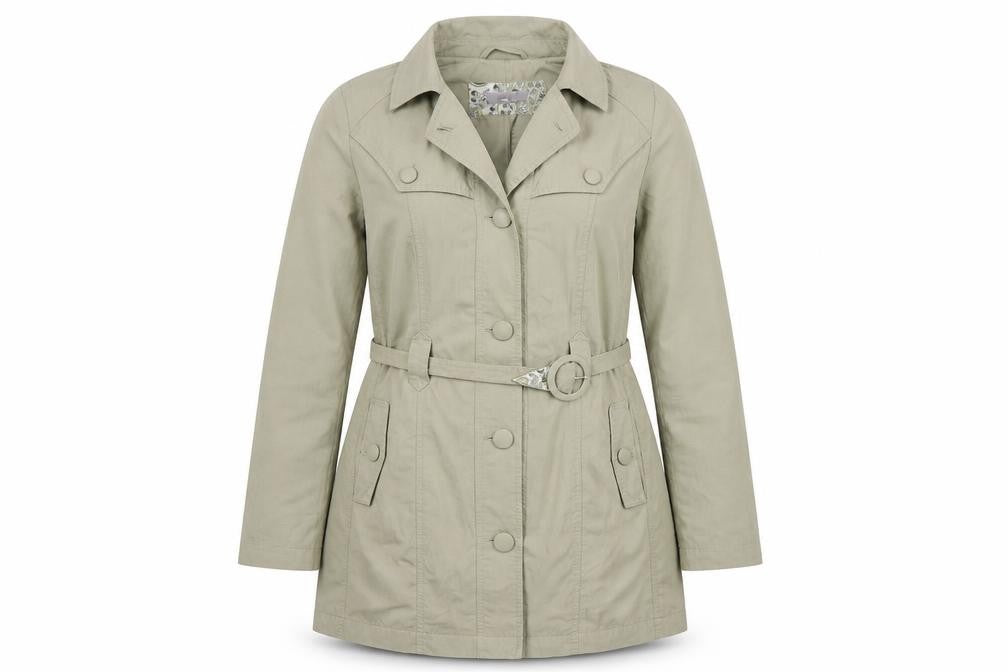 Per Una Womens Green   Overcoat Coat Size 10