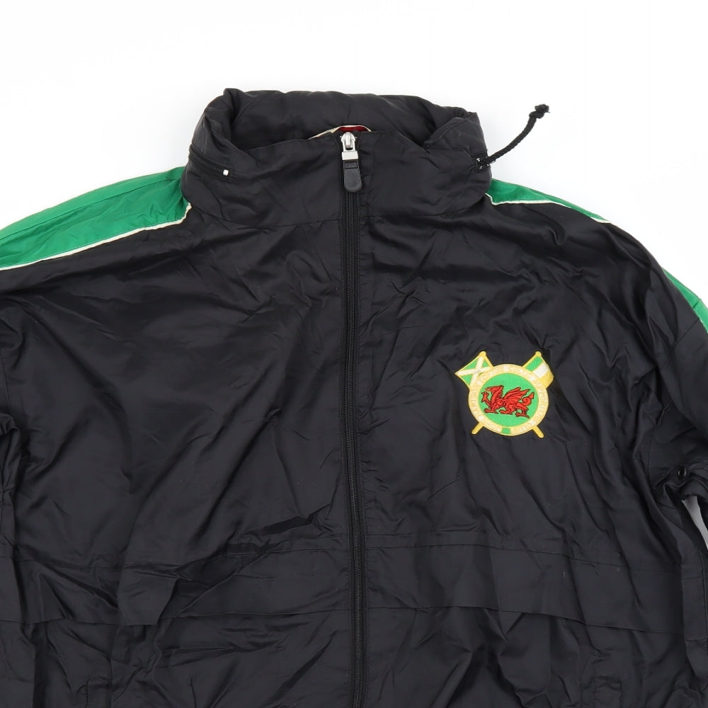 Game Gear Mens Black   Windbreaker Coat Size S