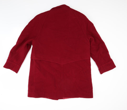 Modern Classics Womens Red   Overcoat Coat Size 16
