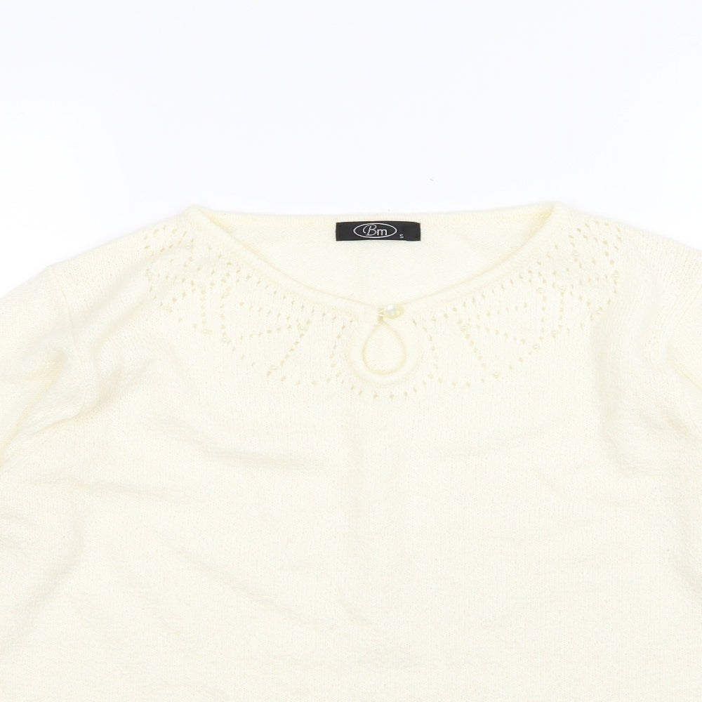 Bonmarché Womens Ivory  Knit Pullover Jumper Size S