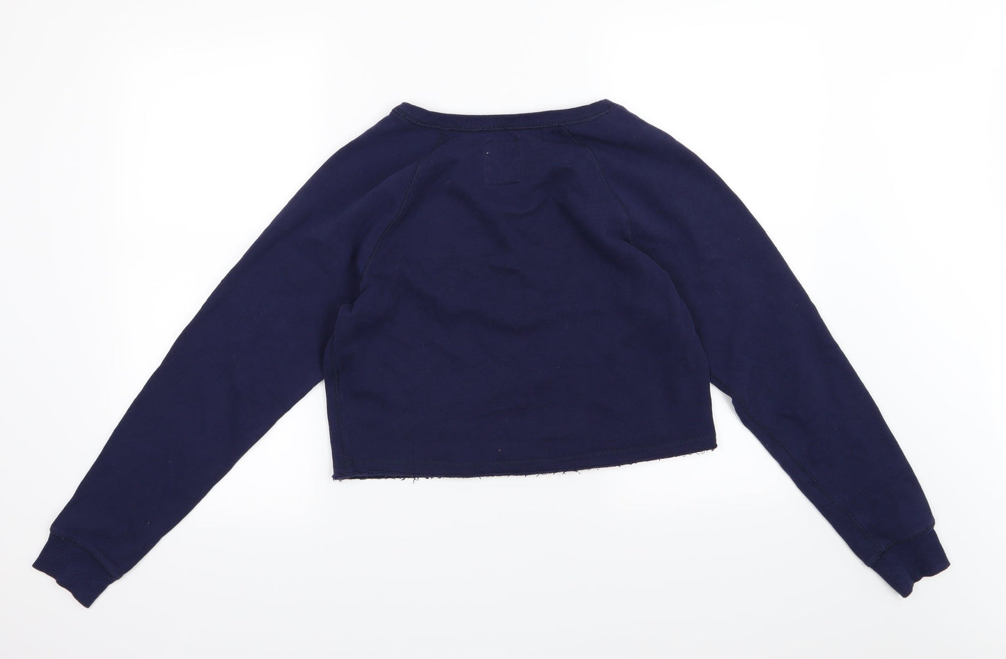 Girly Kicks Womens Blue  Jersey Pullover Sweatshirt Size S