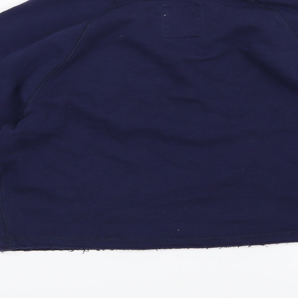 Girly Kicks Womens Blue  Jersey Pullover Sweatshirt Size S