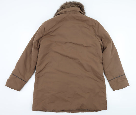 Neuville Womens Brown   Overcoat Coat Size 10