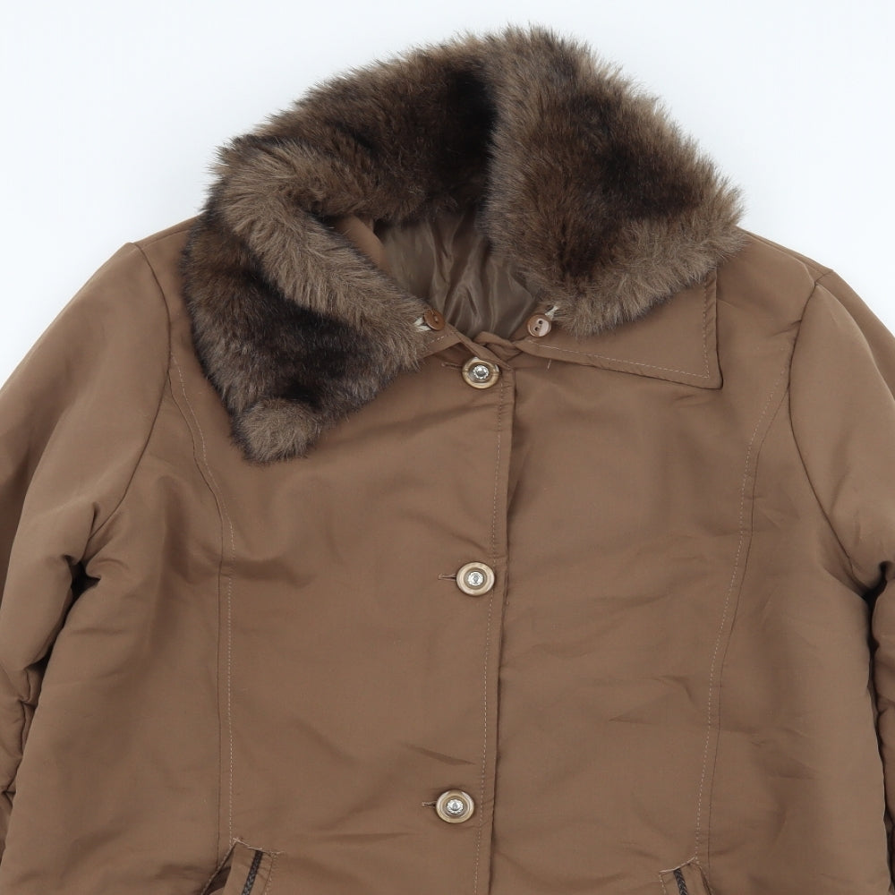 Neuville Womens Brown   Overcoat Coat Size 10