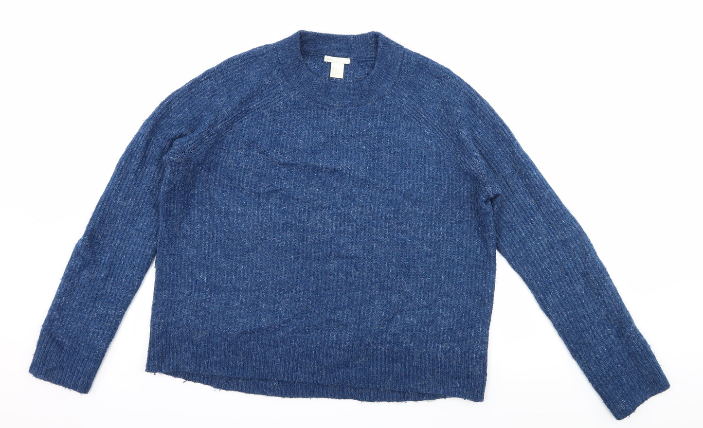H&M Womens Blue  Knit Pullover Jumper Size M