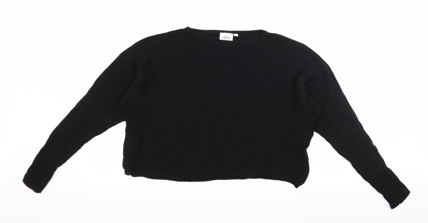 KappAhl Womens Black  Knit Pullover Jumper Size M