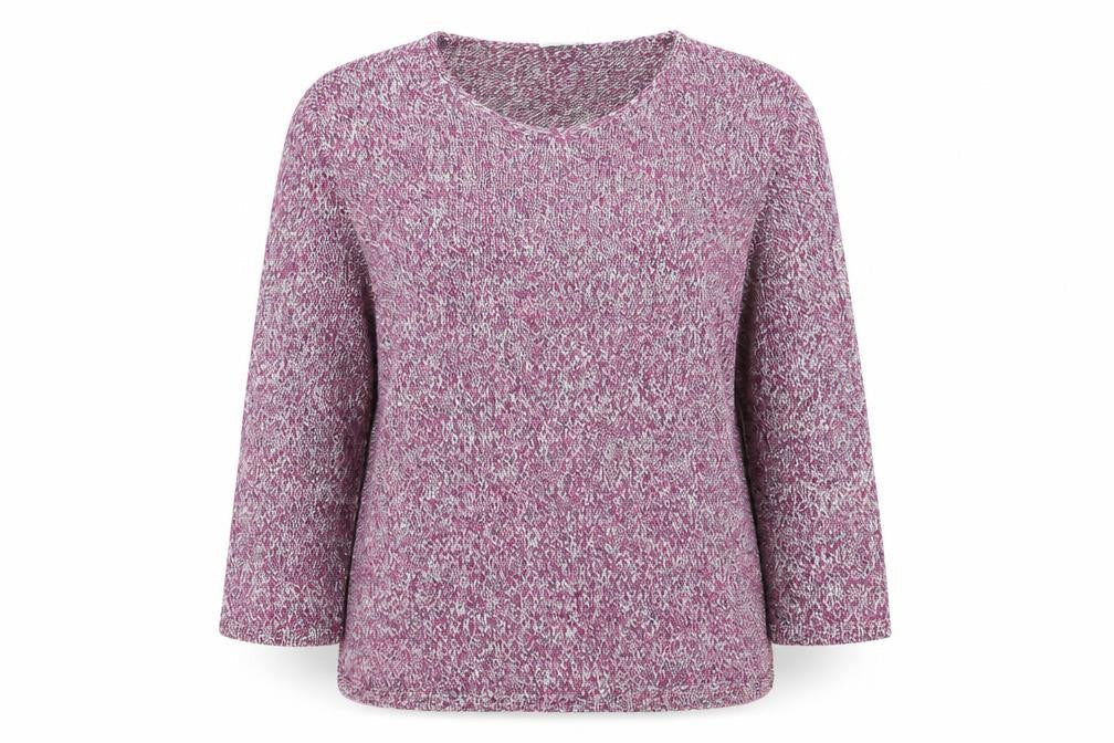 Front view of Collection L women’s pink jumper, size XL