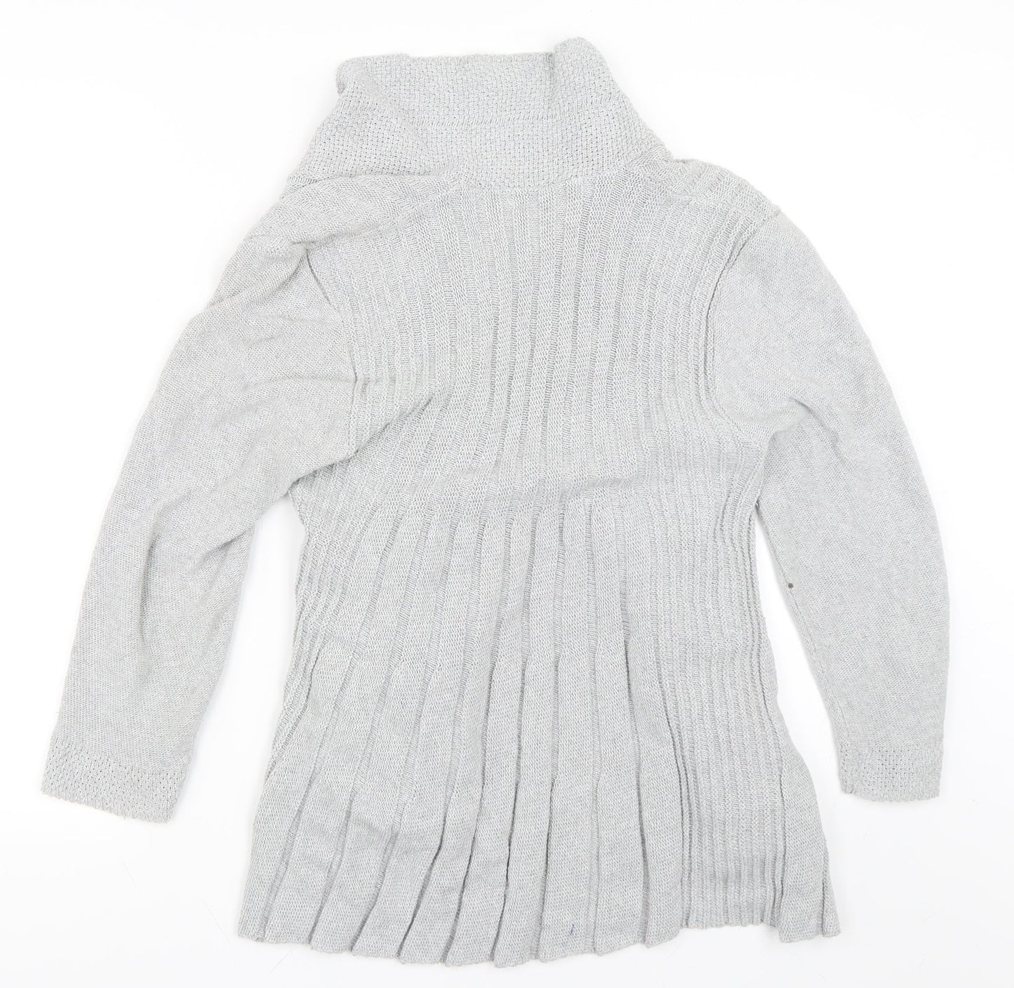 Pure & Natural Womens Grey   Cardigan Jumper Size M