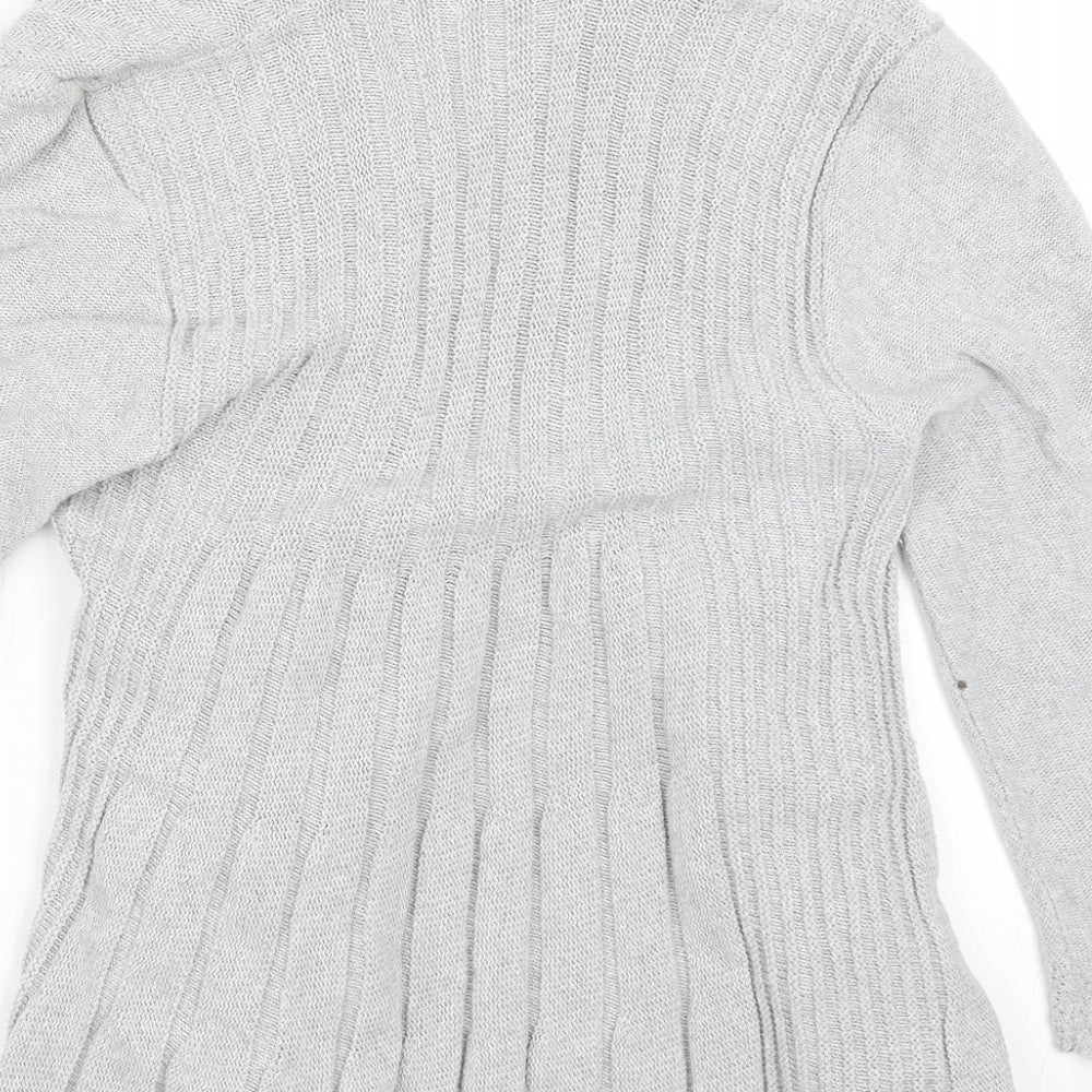 Pure & Natural Womens Grey   Cardigan Jumper Size M