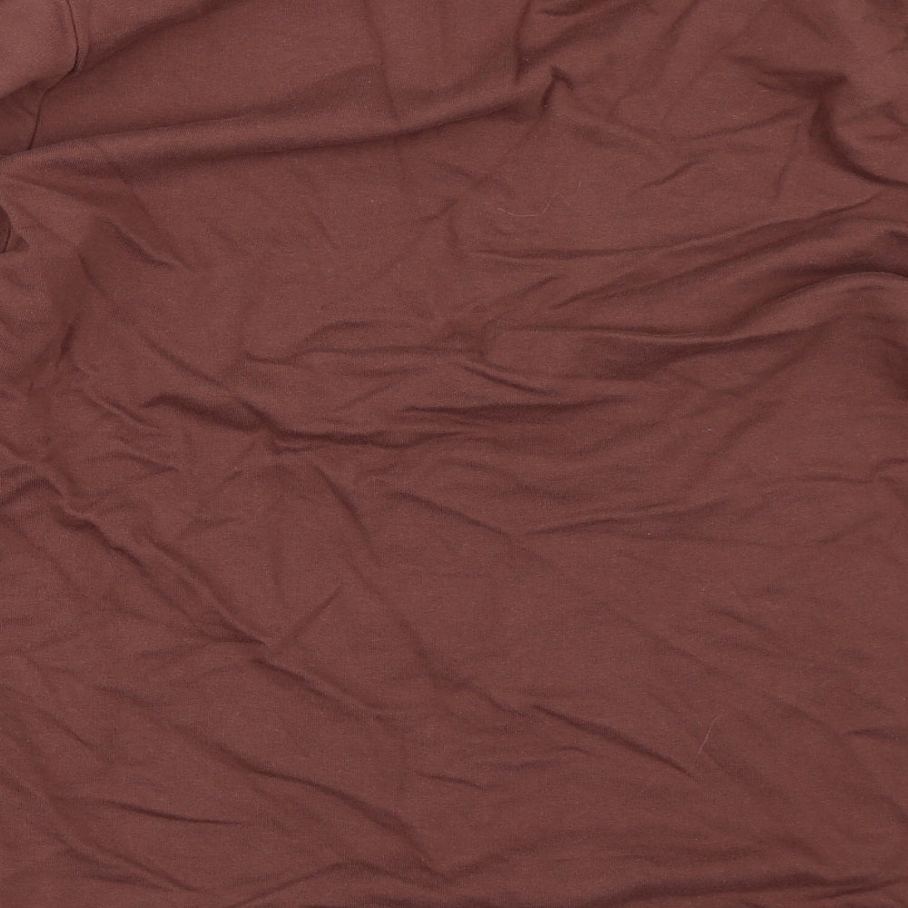 ASOS Womens Brown   Henley Sweatshirt Size S