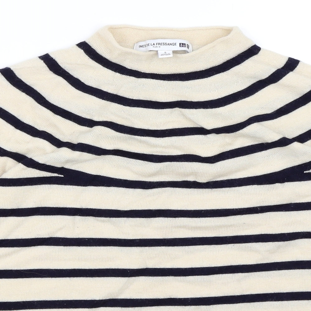 Preworn Womens Beige Striped  Pullover Jumper Size S