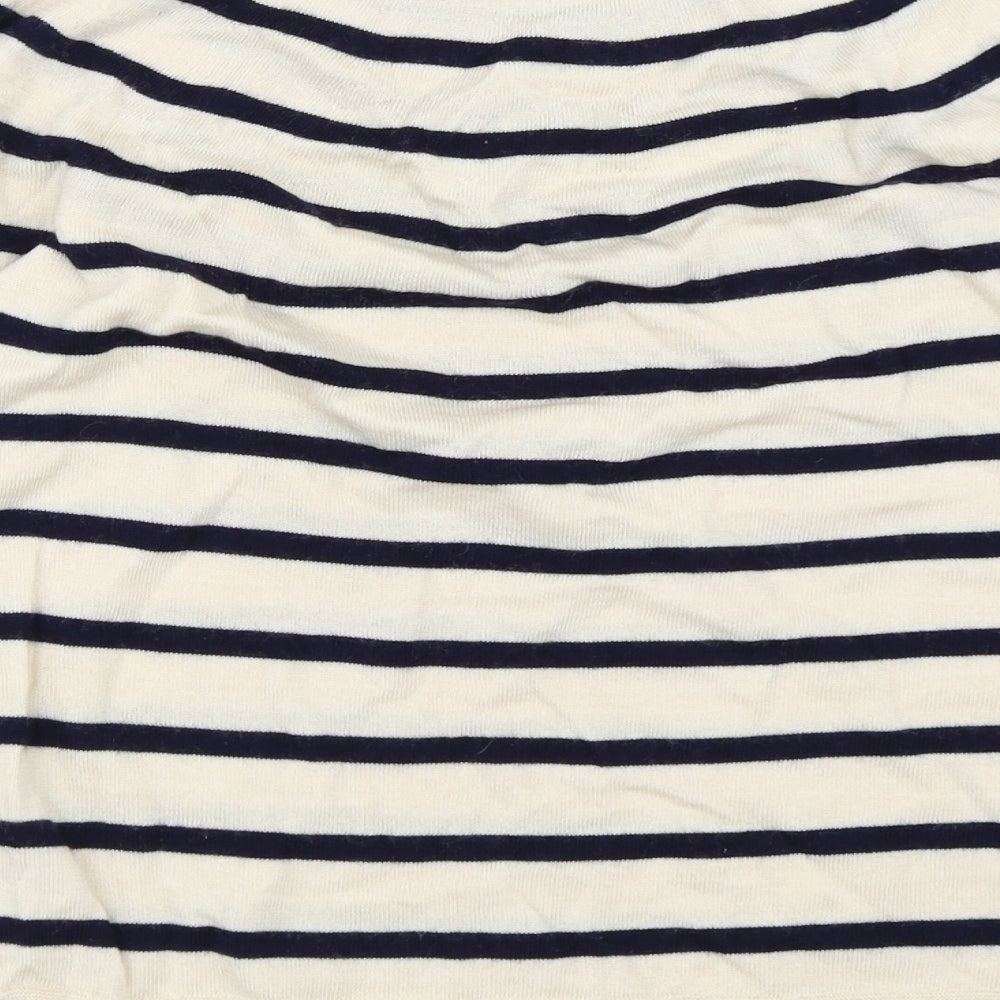 Preworn Womens Beige Striped  Pullover Jumper Size S