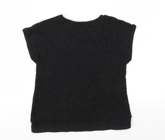 George Girls Black  Knit Pullover Jumper Size 8-9 Years
