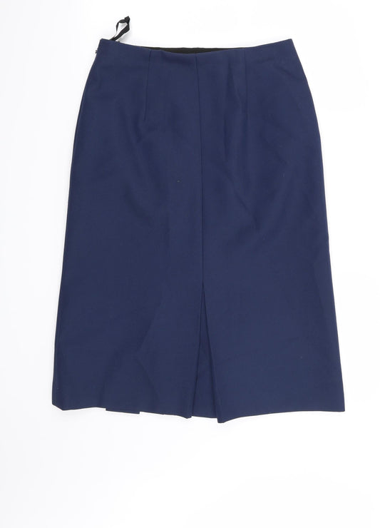 Preworn Womens Blue   A-Line Skirt Size 32 in