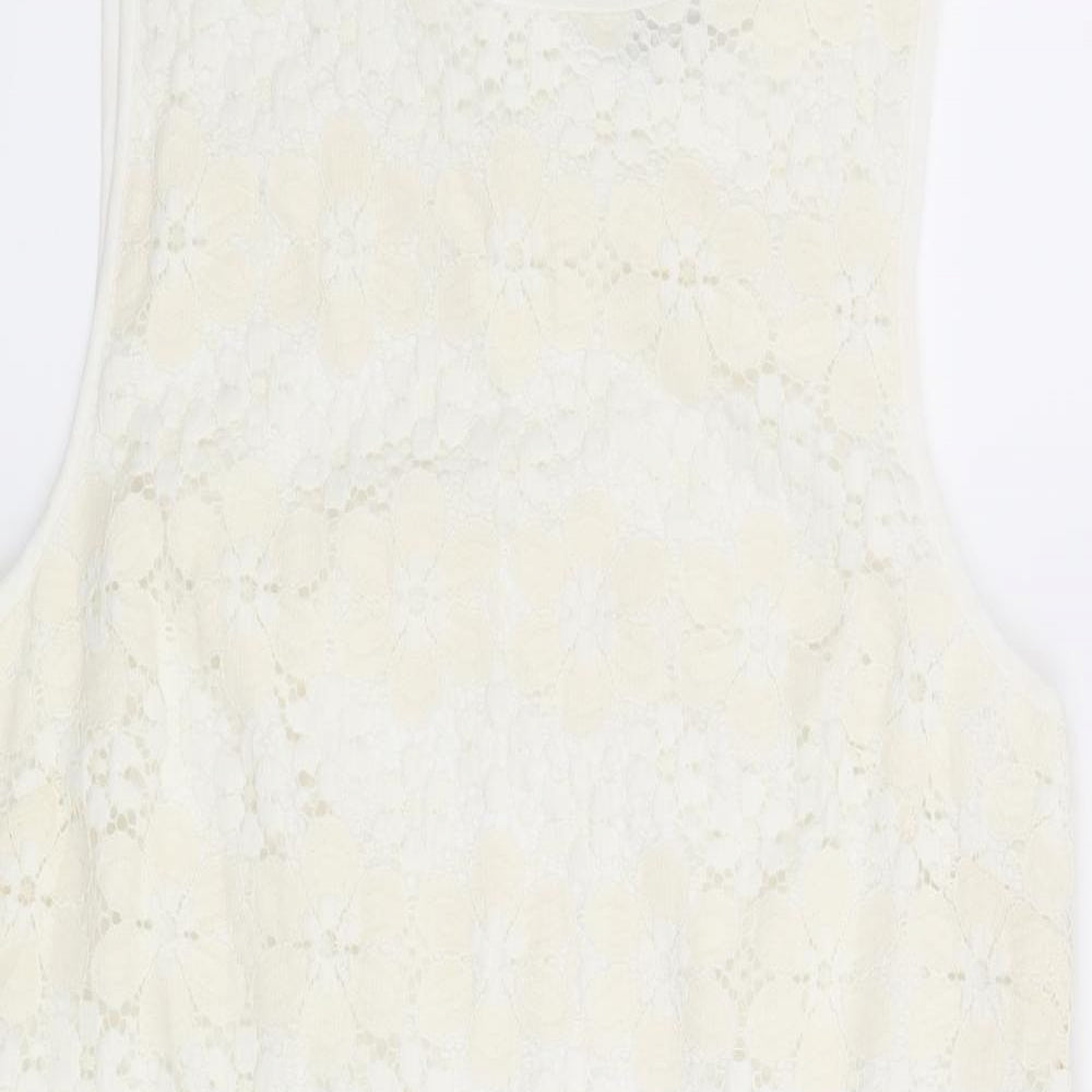New Look Womens Beige Floral  Sheath  Size 14