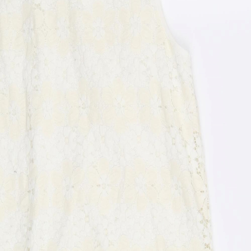 New Look Womens Beige Floral  Sheath  Size 14