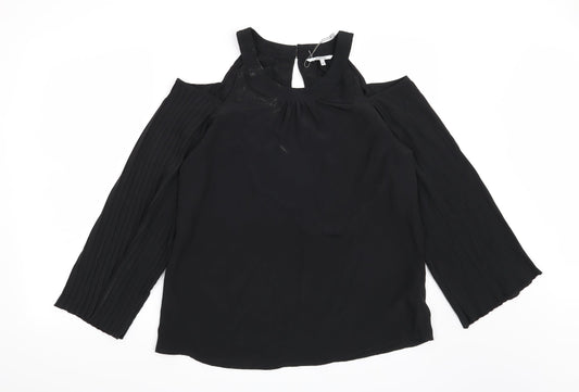 Preworn Womens Black   Basic Blouse Size M