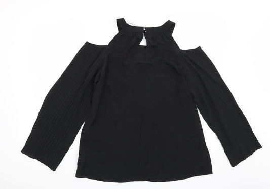 Preworn Womens Black   Basic Blouse Size M